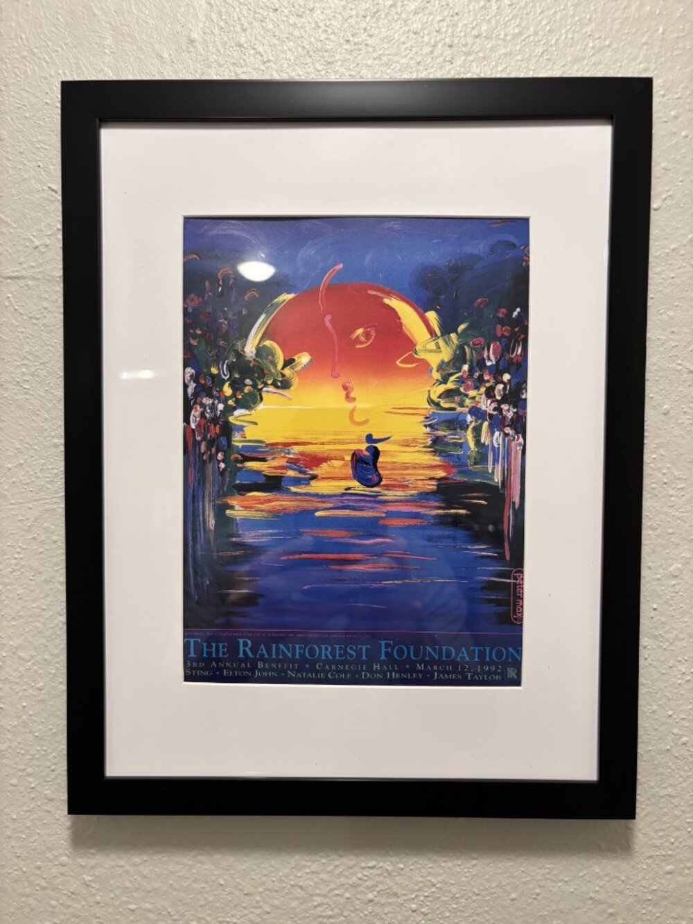 Peter Max Framed 8.5x11 Inch Art Print - Better World - Rainforest